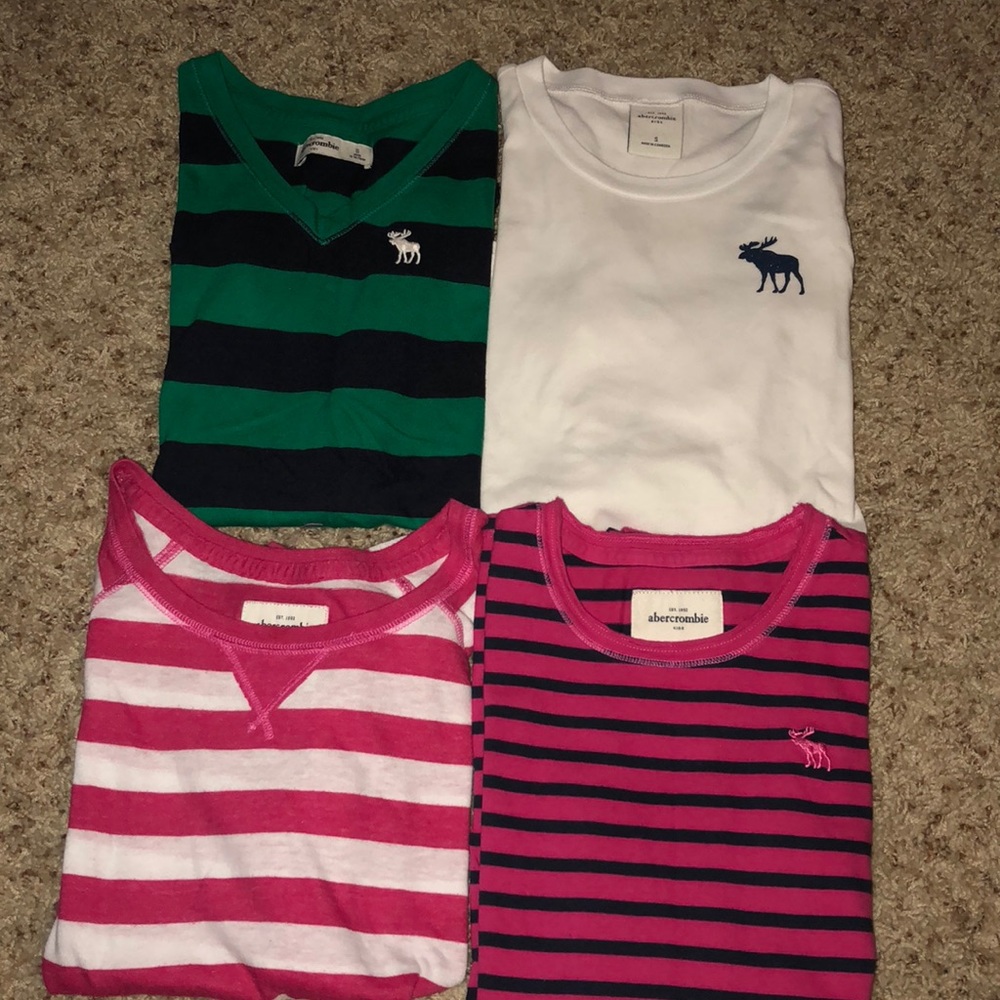 Abercrombie kids lot of 4 long sleeve shirts